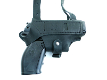 Kabura skórzana z szelkami do pistoletu Crosman C11
