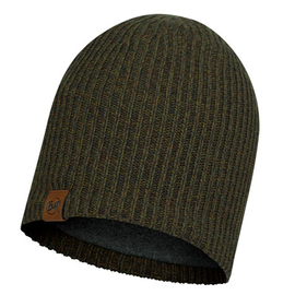 Buff czapka ciepła dzianina i polar zimowa Knitted&Fleece khaki