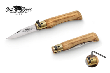 Nóż składany Antonini Old Bear Olive XS Satin Stainless