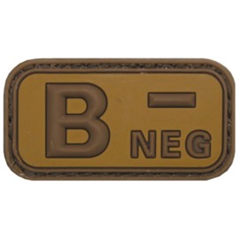 Naszywka grupa krwi B RH- khaki