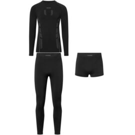 Bielizna termoaktywna męska Viking Eiger 2.0 Set Bamboo czarno-szara XXL