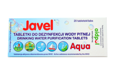 Tabletki do uzdatniania wody Javel Aqua 20 sztuk