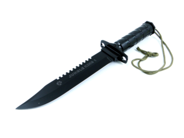 Nóż taktyczny Rambo N341 czarny